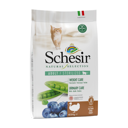 Schesir Natural Selection Adult Sterilized - kalkkuna - 4,5 kg