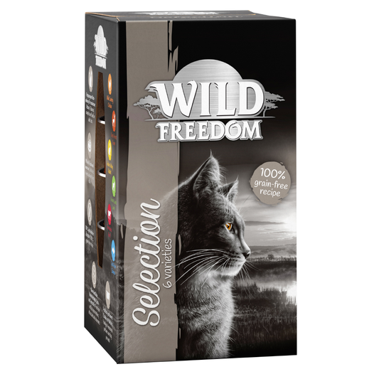 Wild Freedom Adult -rasiat 6 x 85 g erikoishintaan! - monta makua