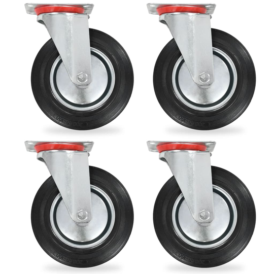 vidaXL Rullapyörät 16 kpl 200 mm