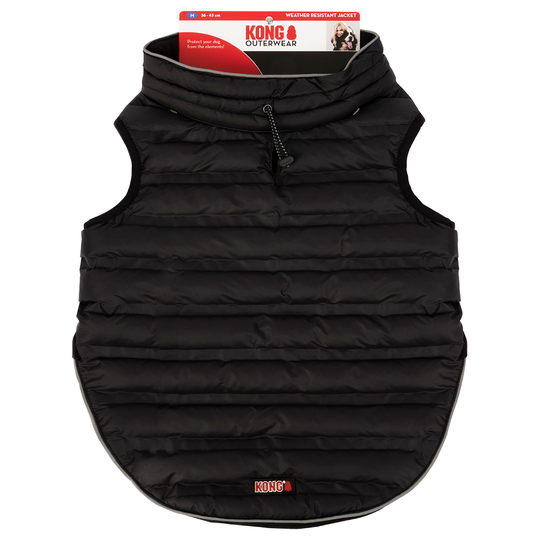 KONG Parachute Puffer -liivi musta - selän pituus 36 - 43 cm (S-koko)