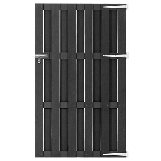 vidaXL Puutarhaportti WPC 100x180 cm harmaa