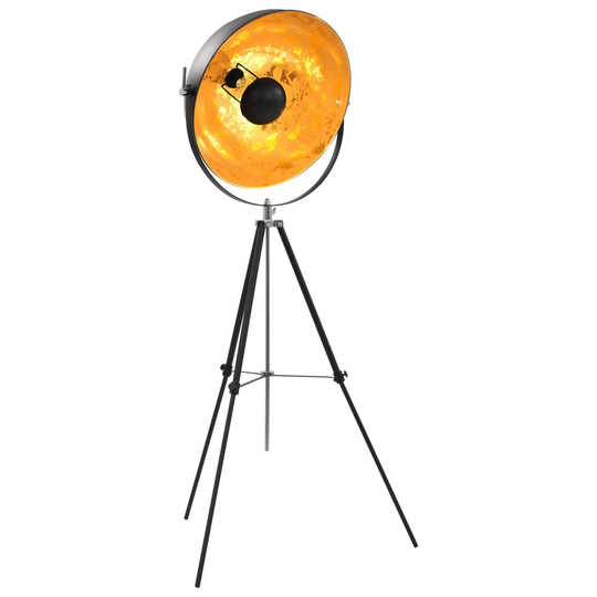 vidaXL Lattiavalaisin E27 musta ja kulta 51 cm