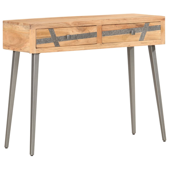 vidaXL Konsolipöytä 90x30x75 cm täysi akaasiapuu