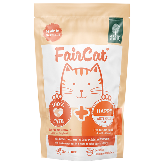 5 + 3 kaupan päälle! 8 x 85 g FairCat-kissanruoka - Happy