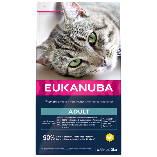 2 kg Eukanuba-kissanruokaa erikoishintaan! - Top Condition 1+ Adult