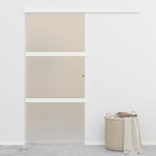 vidaXL Liukuovi soft-stopeilla ESG-lasi ja alumiini 90x205 cm