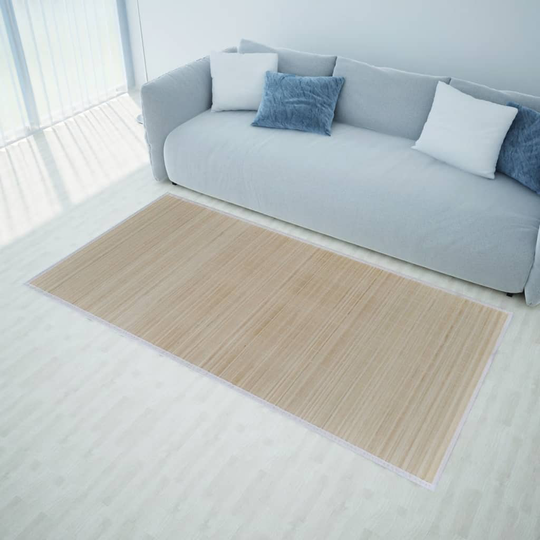 vidaXL Suorakulmaiset luonnolliset bambumatot 2 kpl 120x180 cm