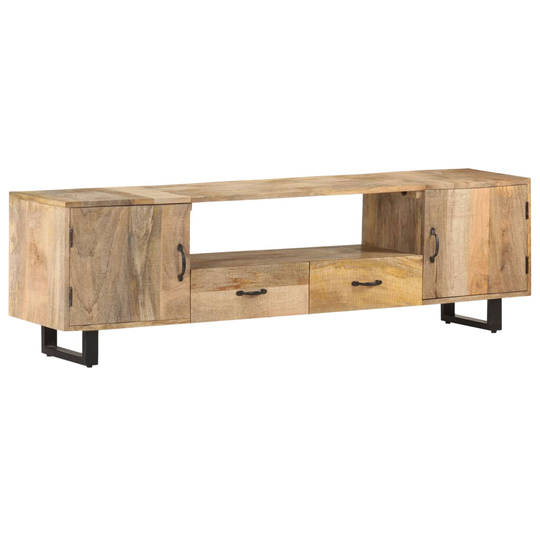 vidaXL TV-taso 160x30x45 cm täysi mangopuu