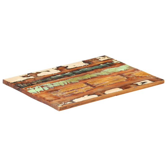 vidaXL Suorakulmainen pöytälevy 60x80 cm 25-27 mm täysi kierrätyspuu