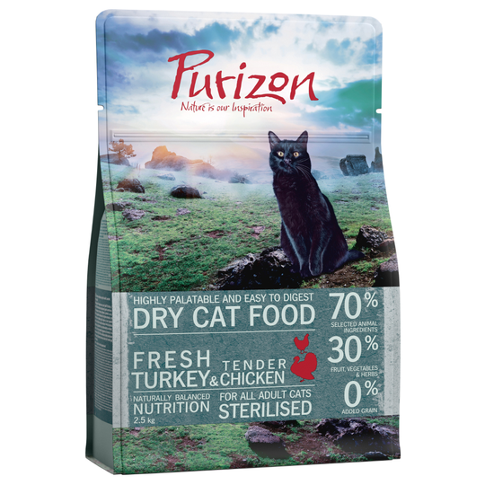 Purizon Sterilised Adult Turkey & Chicken - viljaton - 2,5 kg