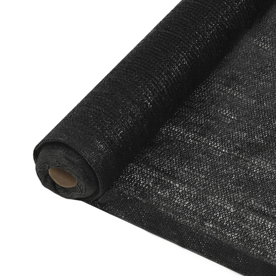 vidaXL Näkösuoja HDPE 2x50 m musta 150 g/m²