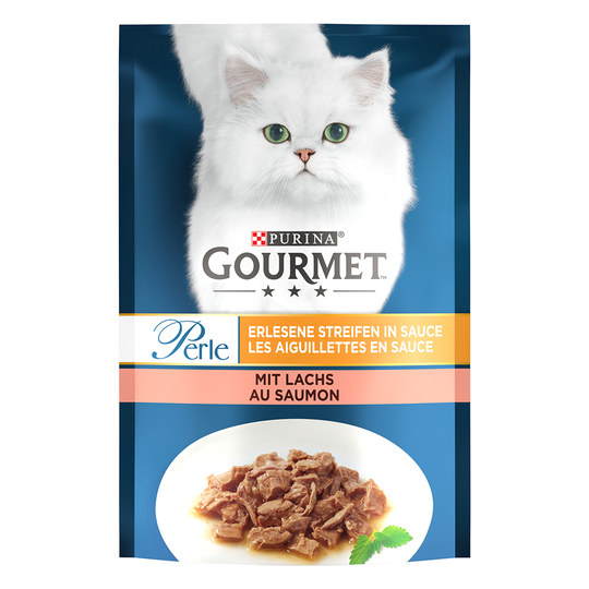44 + 8 kaupan päälle! 52 x 85 g Gourmet Perle - lohi