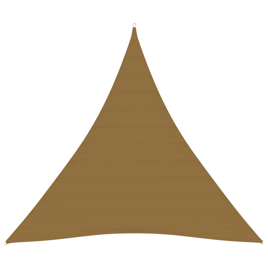 vidaXL Aurinkopurje 160 g/m² harmaanruskea 4,5x4,5x4,5 m HDPE