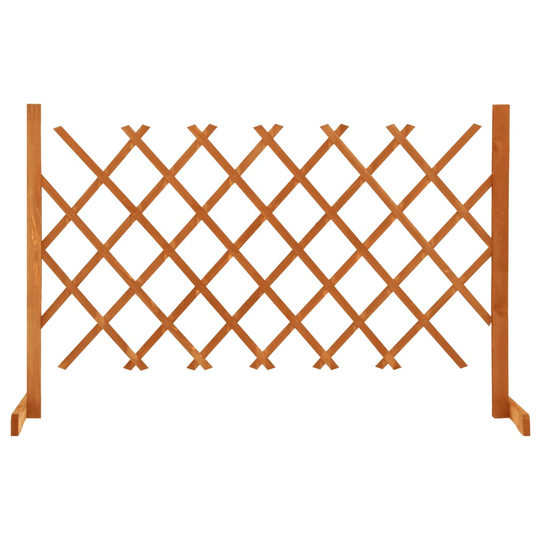 vidaXL Puutarhan säleikköaita oranssi 120x90 cm täysi kuusi