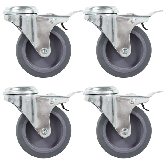 vidaXL Rullapyörät pultinrei´illä 12 kpl 75 mm