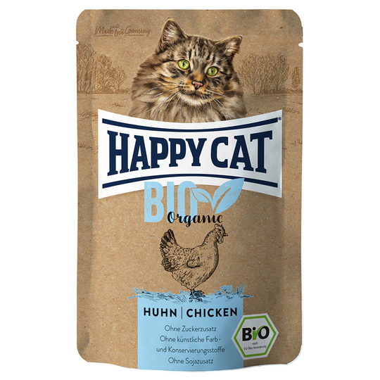 Happy Cat Bio Pouch 6 x 85 g - kana & ankka