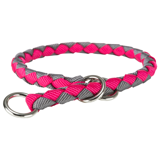 Trixie Cavo -vedonestopanta, fuksianpunainen/grafiitinharmaa - koko XS-S: kaulanympärys 25-31 cm, ø 12 mm