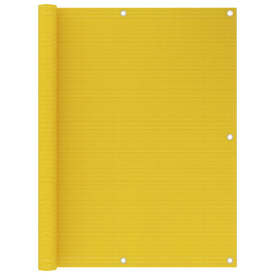 vidaXL Parvekkeen suoja keltainen 120x400 cm HDPE