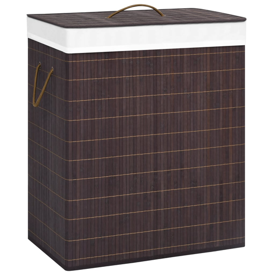 vidaXL Bambu pyykkikori ruskea 100 l