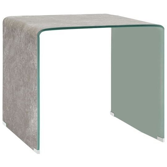 vidaXL Sohvapöytä ruskea marmori 50x50x45 cm karkaistu lasi
