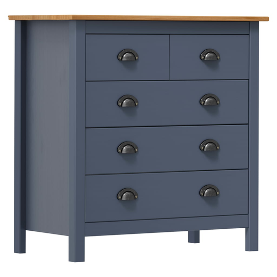 vidaXL Lipasto Hill Range harmaa 79x40x80 cm täysi mänty
