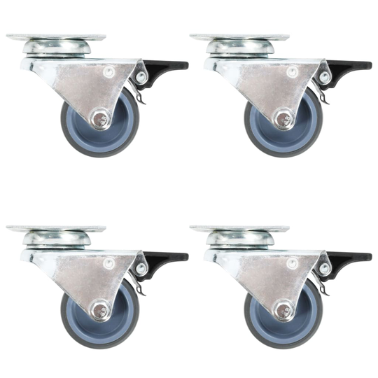 vidaXL Kaksirenkaiset rullapyörät 32 kpl 50 mm
