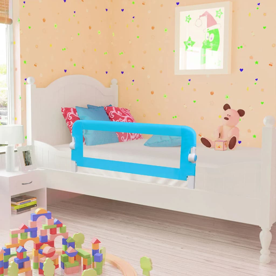 vidaXL Turvalaita sänkyyn 2 kpl sininen 102x42 cm