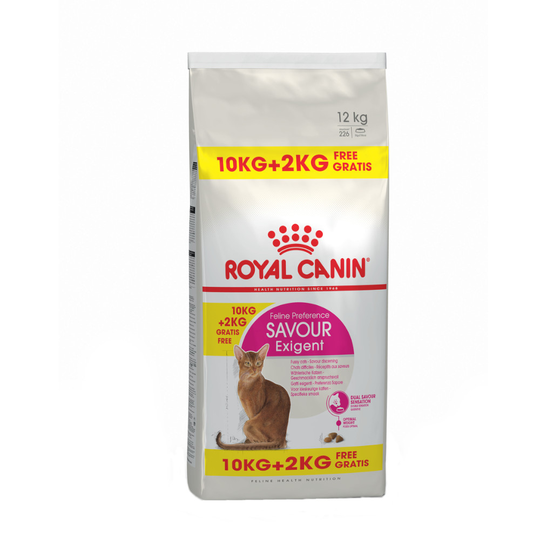 Royal Canin -bonuspakkaus: 10 kg + 2 kg kaupan päälle! - Savour Exigent