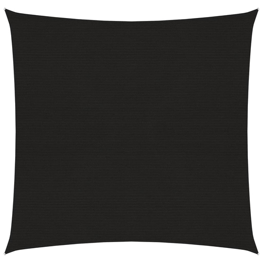 vidaXL Aurinkopurje 160 g/m² musta 5x5 m HDPE