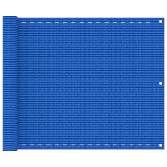 vidaXL Parvekkeen suoja sininen 75x500 cm HDPE