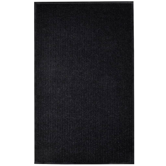 vidaXL Ovimatto musta 120x220 cm PVC