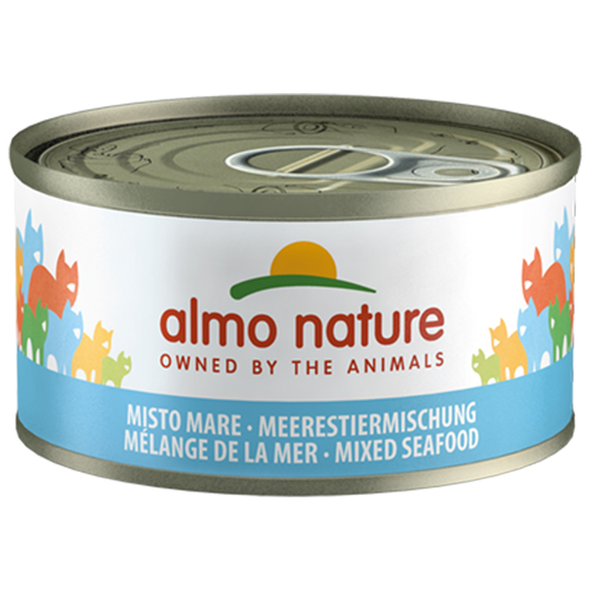 Almo Nature Legend kissanruoka 24 x 70 : 20 + 4 kaupan päälle! - seafood mix