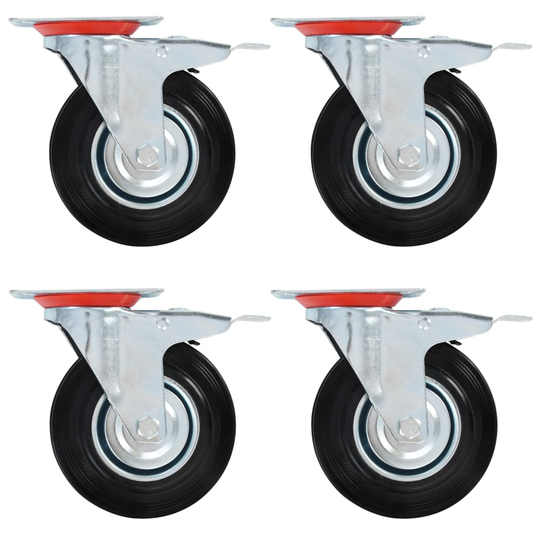 vidaXL Rullapyörät 24 kpl 125 mm