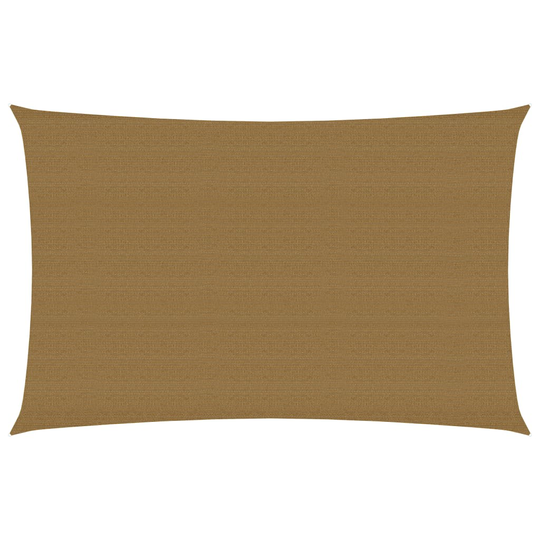 vidaXL Aurinkopurje 160 g/m² harmaanruskea 2x4 m HDPE