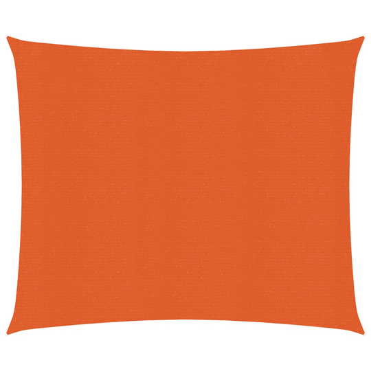 vidaXL Aurinkopurje 160 g/m² oranssi 3,6x3,6 m HDPE