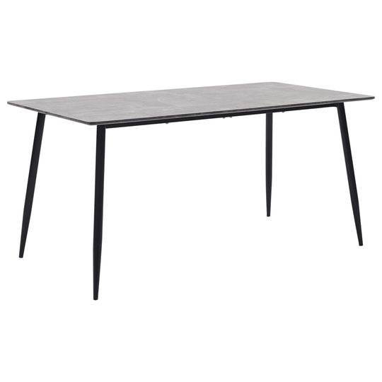 vidaXL Ruokapöytä harmaa 140x70x75 cm MDF
