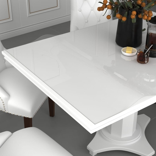 vidaXL Pöytäsuoja läpinäkyvä 120x60 cm 2 mm PVC