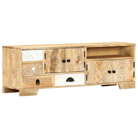 vidaXL TV-taso 120x30x40 cm täysi mangopuu