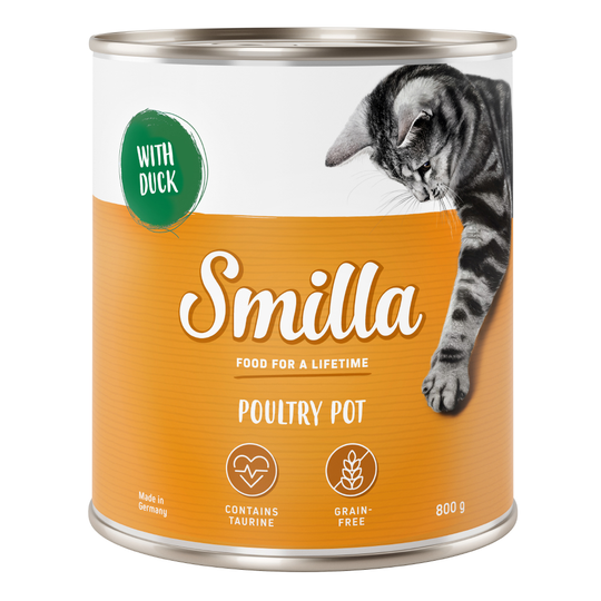 Säästöpakkaus: Smilla-siipikarjapata 24 x 800 g - siipikarjanliha & ankka