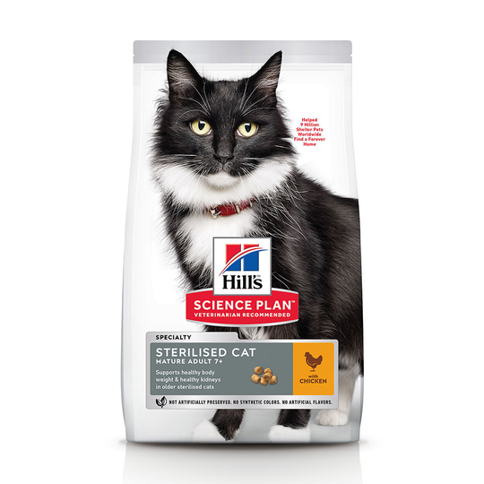 Hill's Science Plan -kuivamuona 10 kg: 8 + 2 kg kaupan päälle! - 10 kg Mature Adult Sterilised Chicken