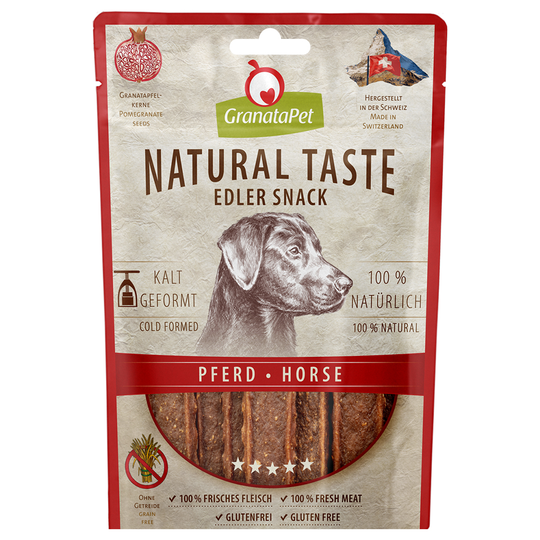 GranataPet Natural Taste Edler Snack - hevonen (90 g)