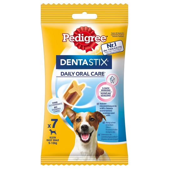 2 + 1 kaupan päälle! 3 x Pedigree Dentastix Daily Oral Care -koiranherkut - pienille koirille (5-10 kg), 21 kpl (330 g)