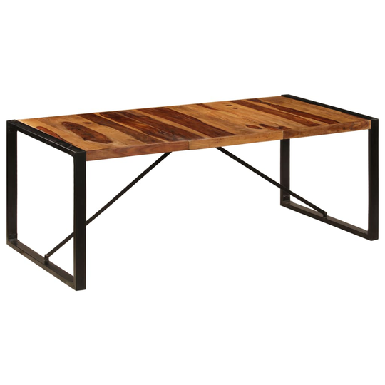 vidaXL Ruokapöytä kiinteä seesampuu 200x100x75