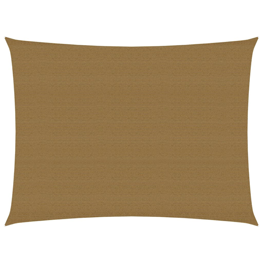 vidaXL Aurinkopurje 160 g/m² harmaanruskea 3,5x5 m HDPE