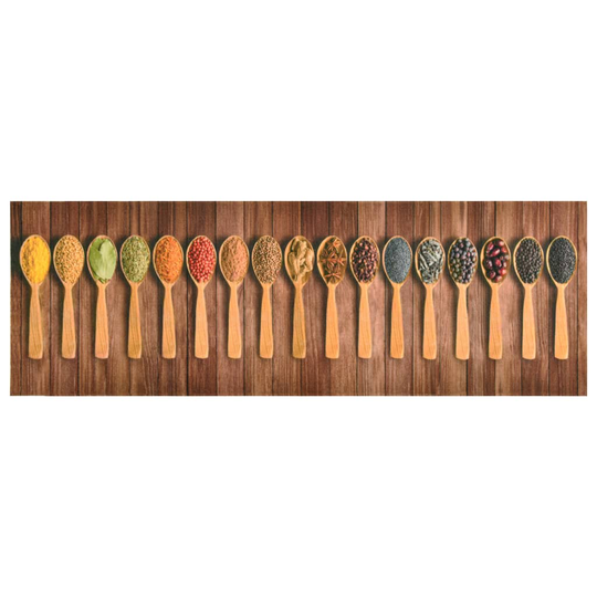 vidaXL Keittiön pestävä lattiamatto Spoons 60x300 cm