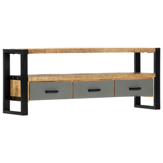 vidaXL TV-taso 130x30x50 cm täysi mangopuu