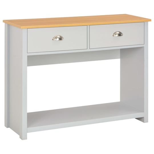 vidaXL Konsolipöytä harmaa 97x35x76 cm