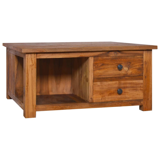 vidaXL Sohvapöytä 68x68x33 cm täysi tiikki