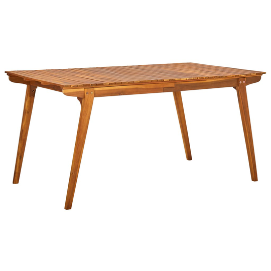 vidaXL Puutarhapöytä 150x90x75 cm täysi akaasiapuu