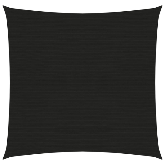 vidaXL Aurinkopurje 160 g/m² musta 4,5x4,5 m HDPE